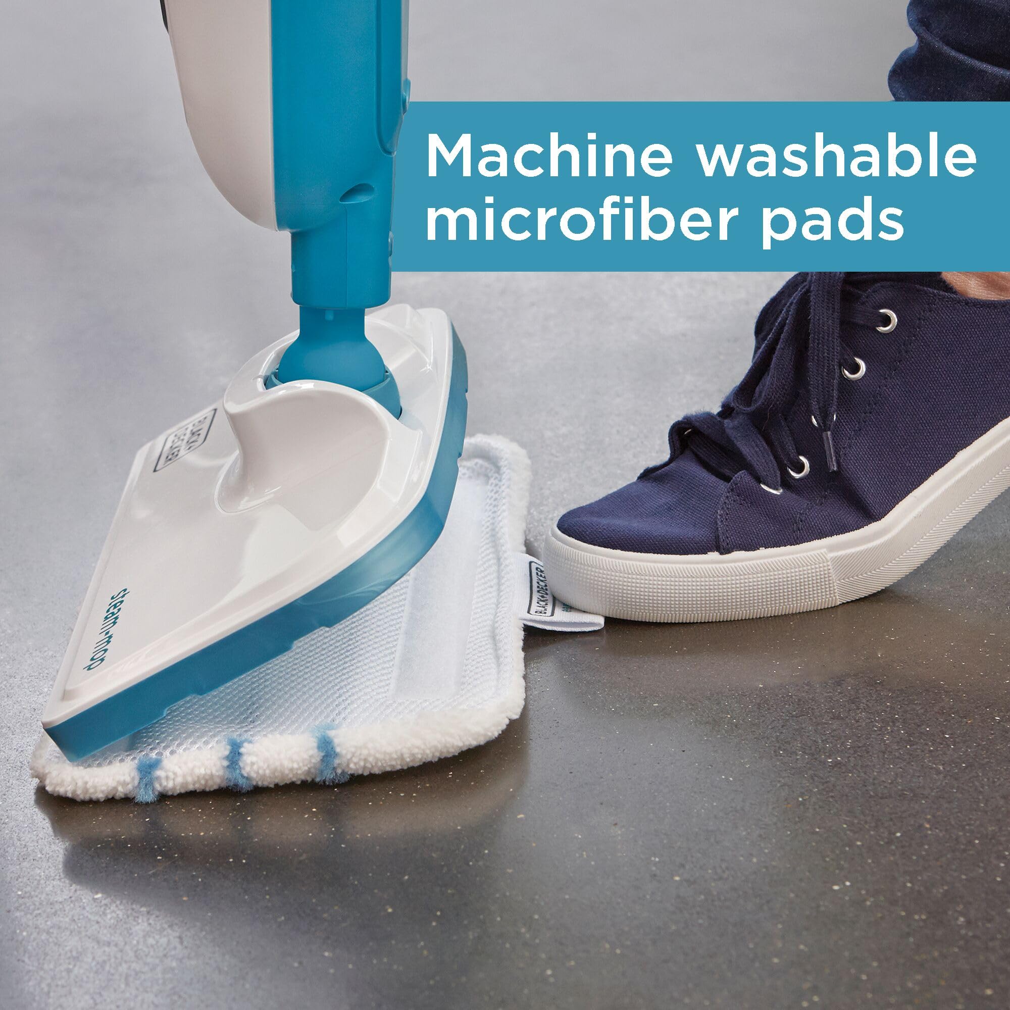 No harsh chemicals needed; steam cleans sealed surfaces safely.