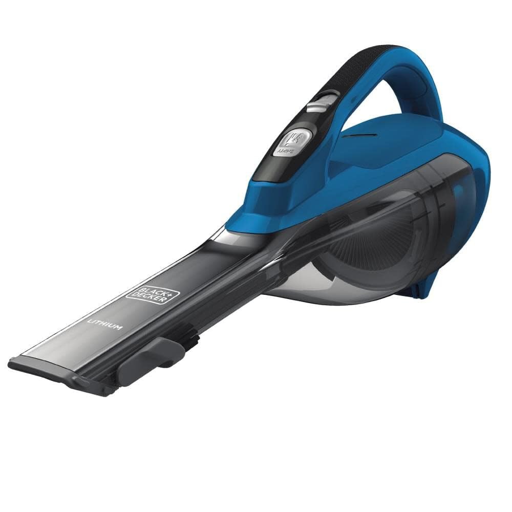Black+Decker dustbuster AdvancedClean cordless handheld vacuum for quick home cleaning.