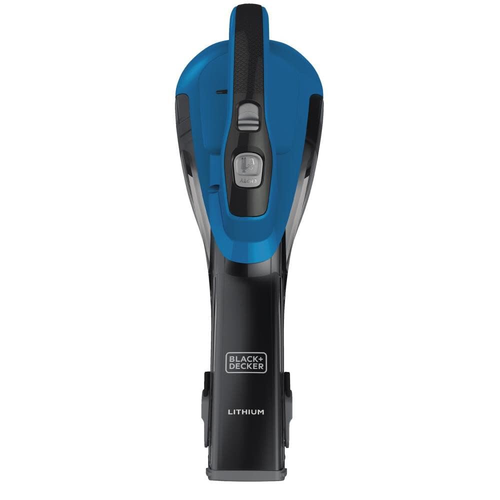 Dustbuster reaches tight spaces with its compact cordless design.