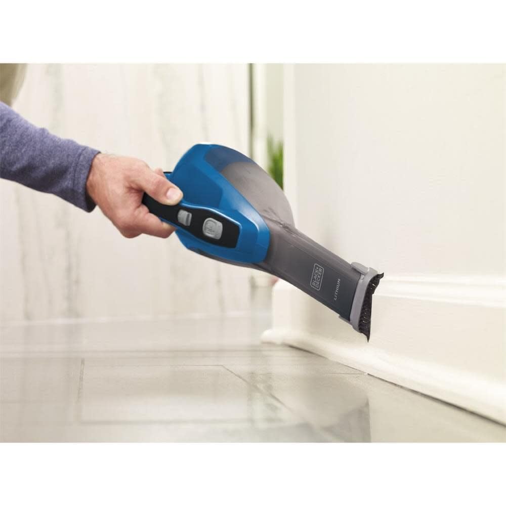 Lightweight, portable vacuum ideal for fast mess cleanup anywhere.