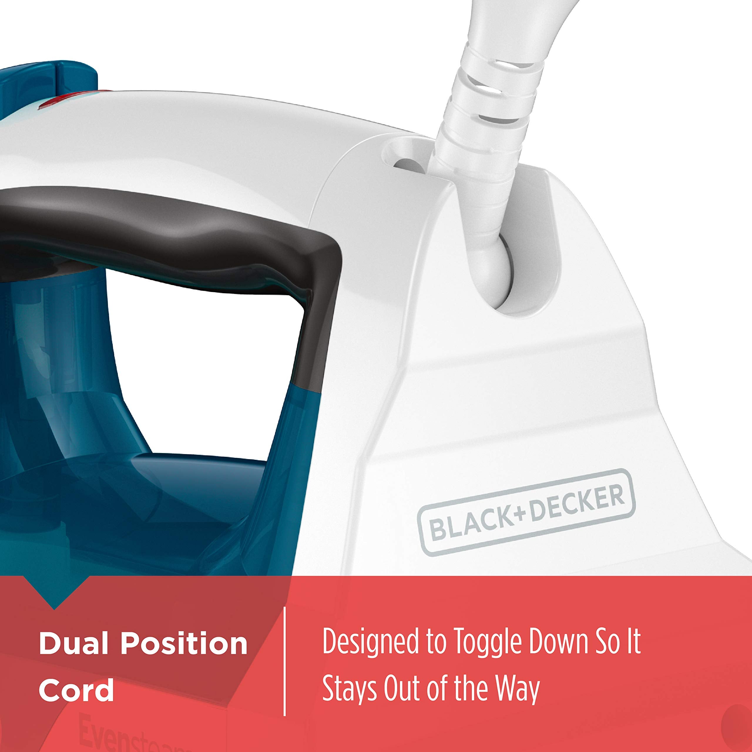 BLACK+DECKER Easy Steam Compact Iron IR06V precision point for easy navigation around buttons.