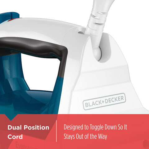 BLACK+DECKER Easy Steam Compact Iron IR06V precision point for easy navigation around buttons.