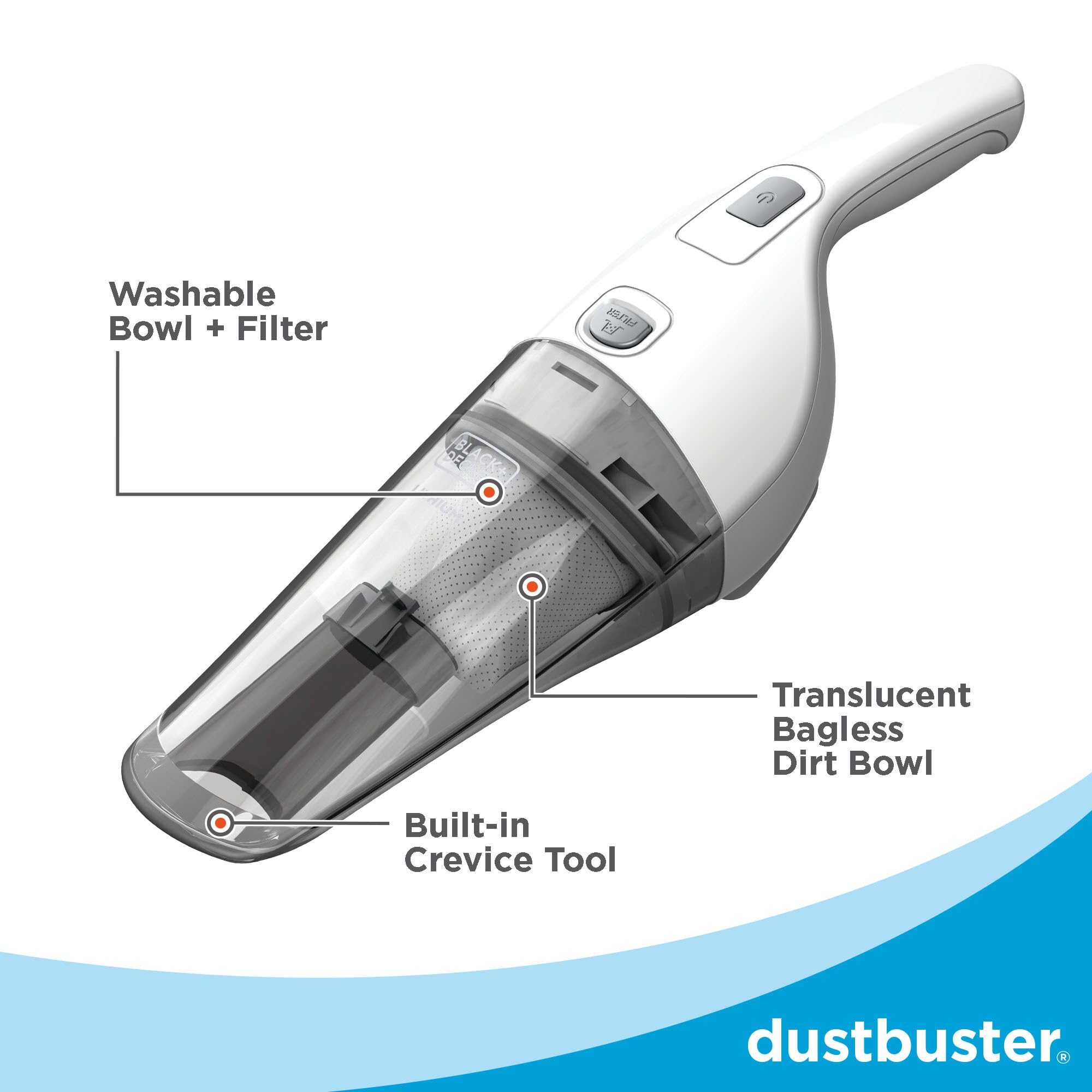 BLACK+DECKER HNV220BCZ10FF cleans hard surfaces like wood and tile