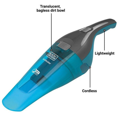 BLACK+DECKER HNVC215BW52 cordless handheld cleaner shown in compact design
