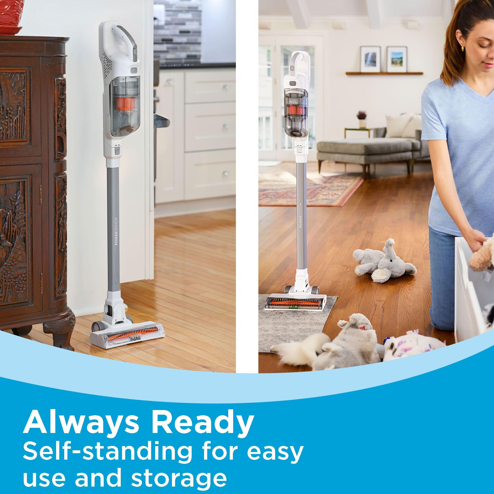 BLACK+DECKER POWERSERIES+ crevice tool reaches tight corners