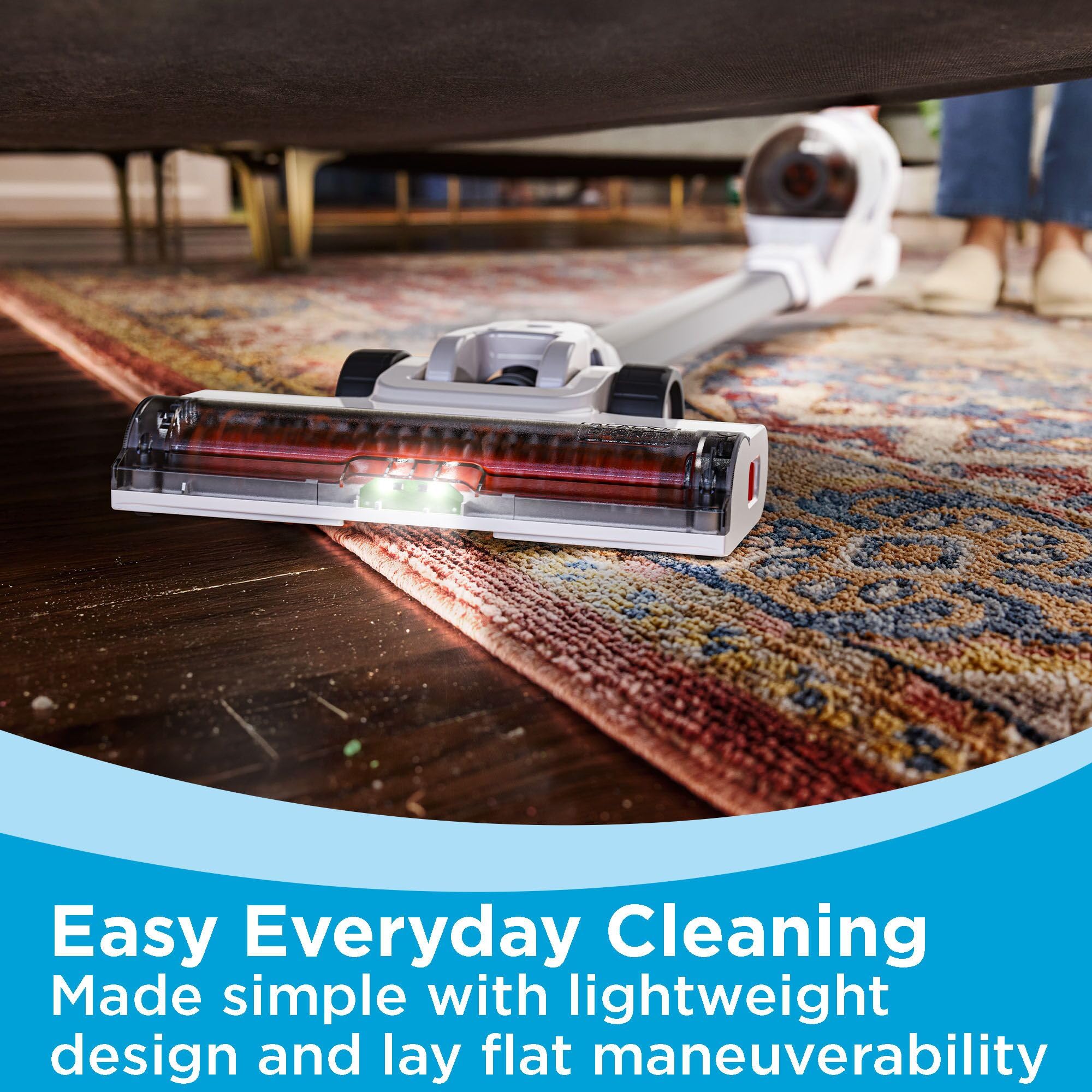 BLACK+DECKER POWERSERIES+ handheld conversion helps clean stairs and furniture