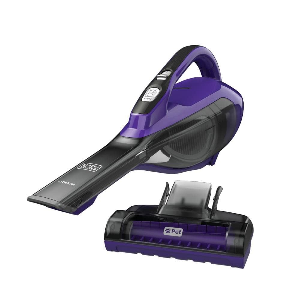 Black+Decker Dustbuster FurBuster AdvancedClean pet head attachment for efficient pet-hair removal