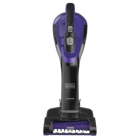 Anti-tangle motorized brush on FurBuster lifting stubborn pet hair