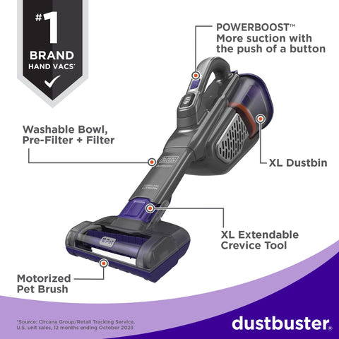 POWERBOOST mode adds suction for stubborn fur on surfaces