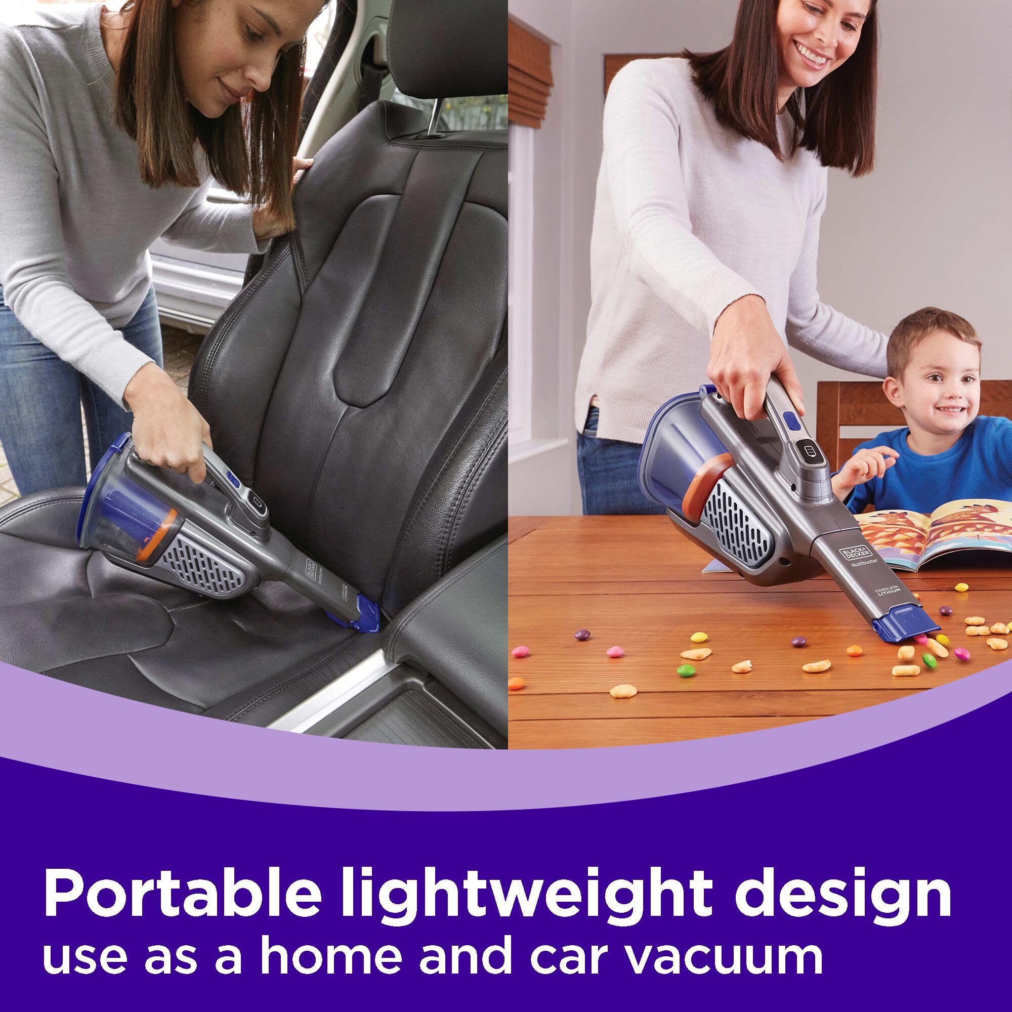 XL extendable crevice tool reaches car seats and tight gaps