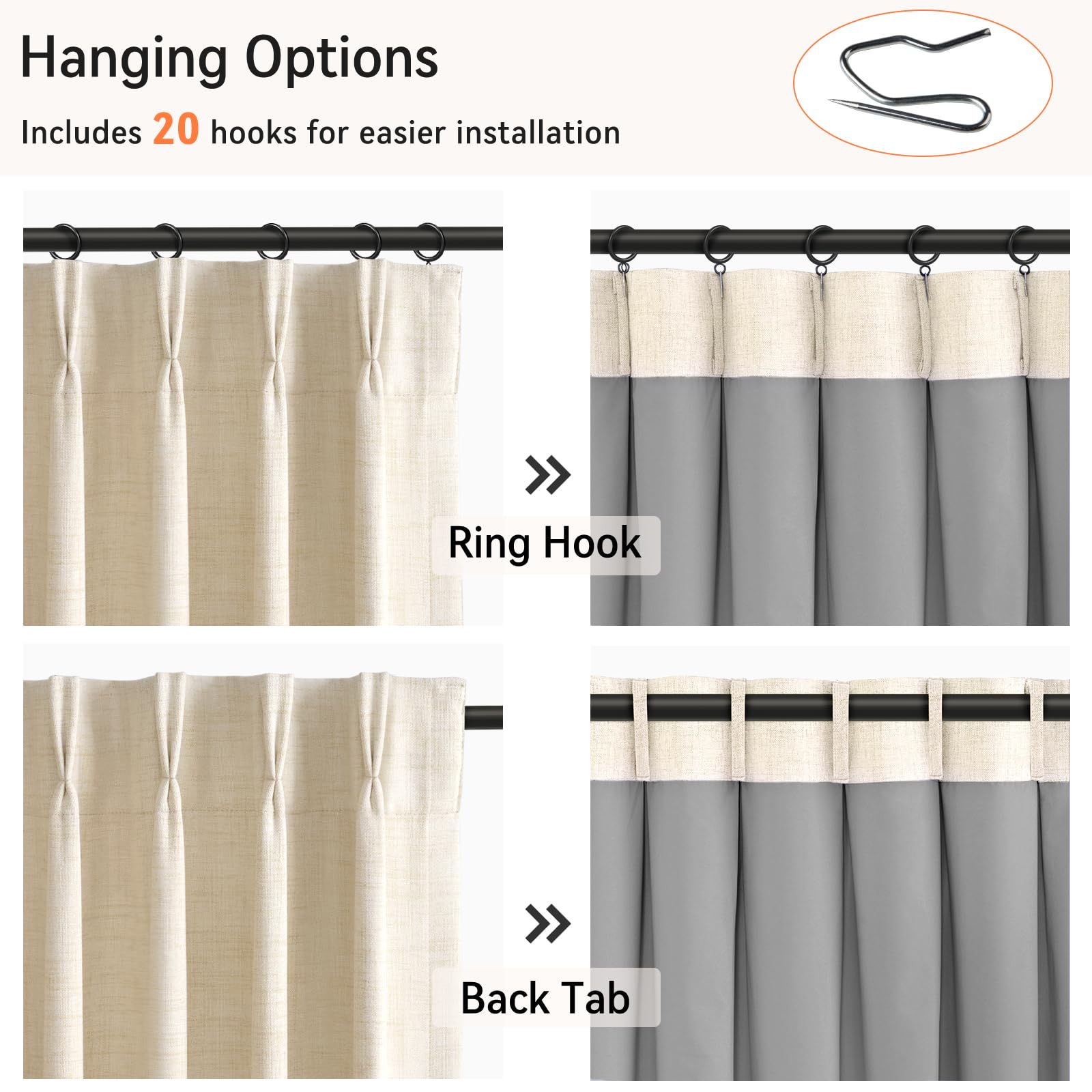 100% Blackout Shield full blackout curtains deliver light blocking and temperature balance for comfortable rooms.