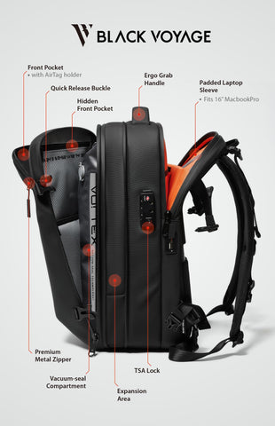 BlackVoyage Vortex TPU vacuum bag is odor‑proof and waterproof.