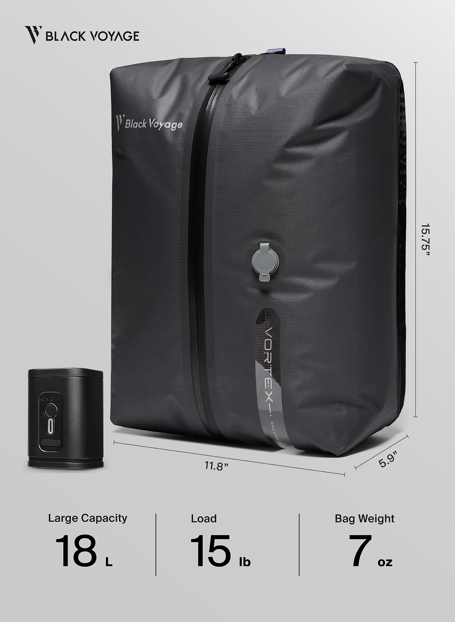 BlackVoyage wireless pump USB-C enables quick, hands-free inflation