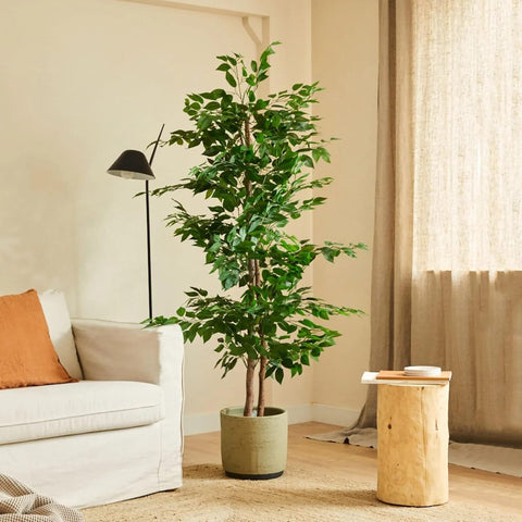 BLAINE Ficus 59in full artificial plant for versatile indoor outdoor decor