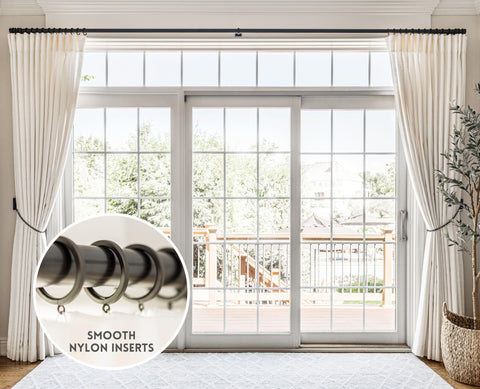BLASTHOME rings with removable nylon insert for quiet movement.