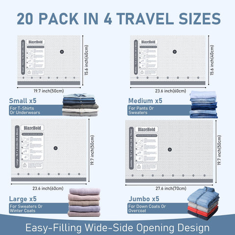 BlazeHold 80um nylon-PE material offers durable bag longevity