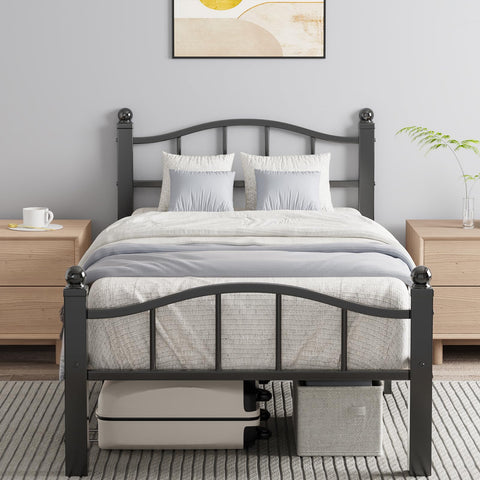 Blbeed metal twin bed frame with quiet design for disturbance-free nights