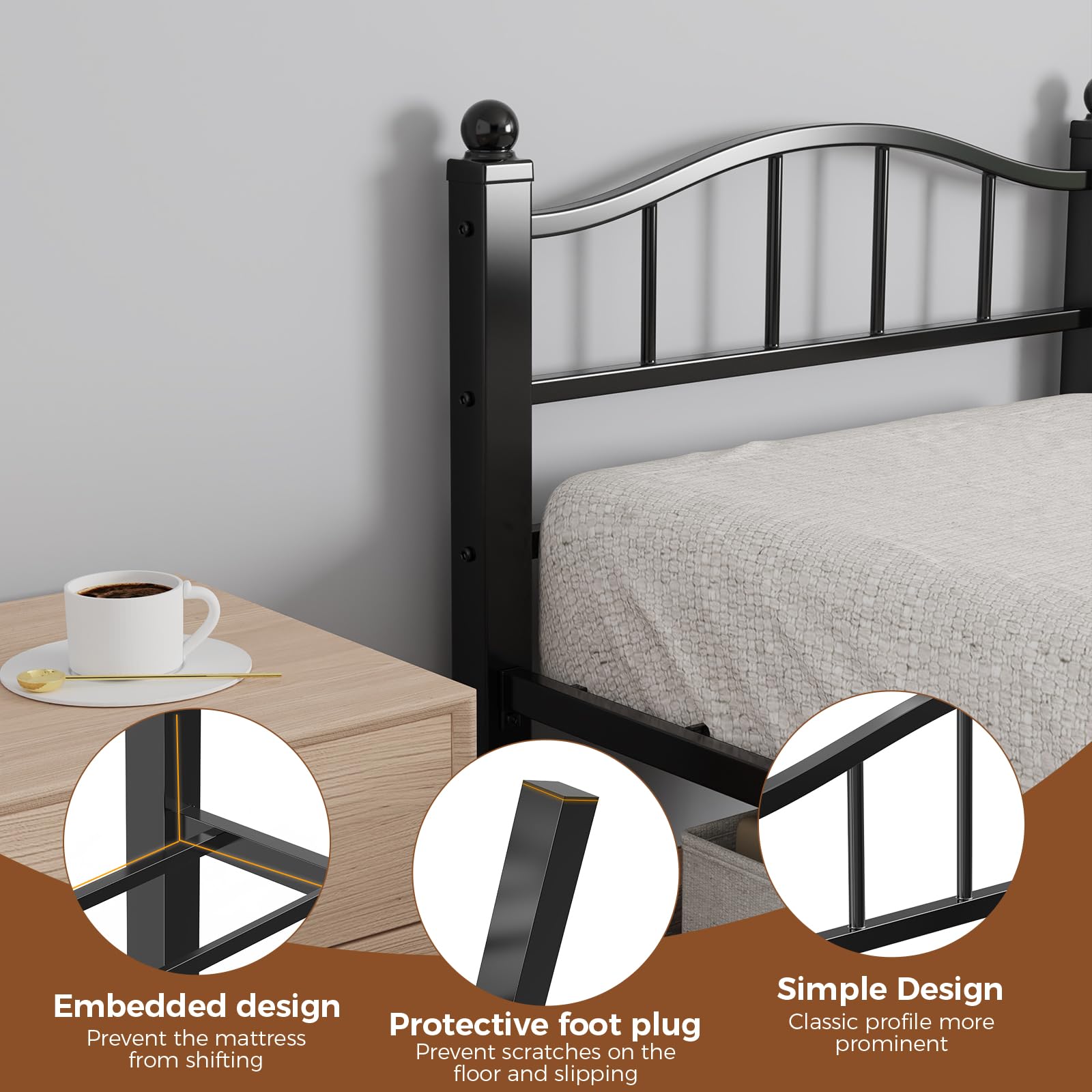 Blbeed heavy-duty-durability demonstrates sturdy support for adults and guests.