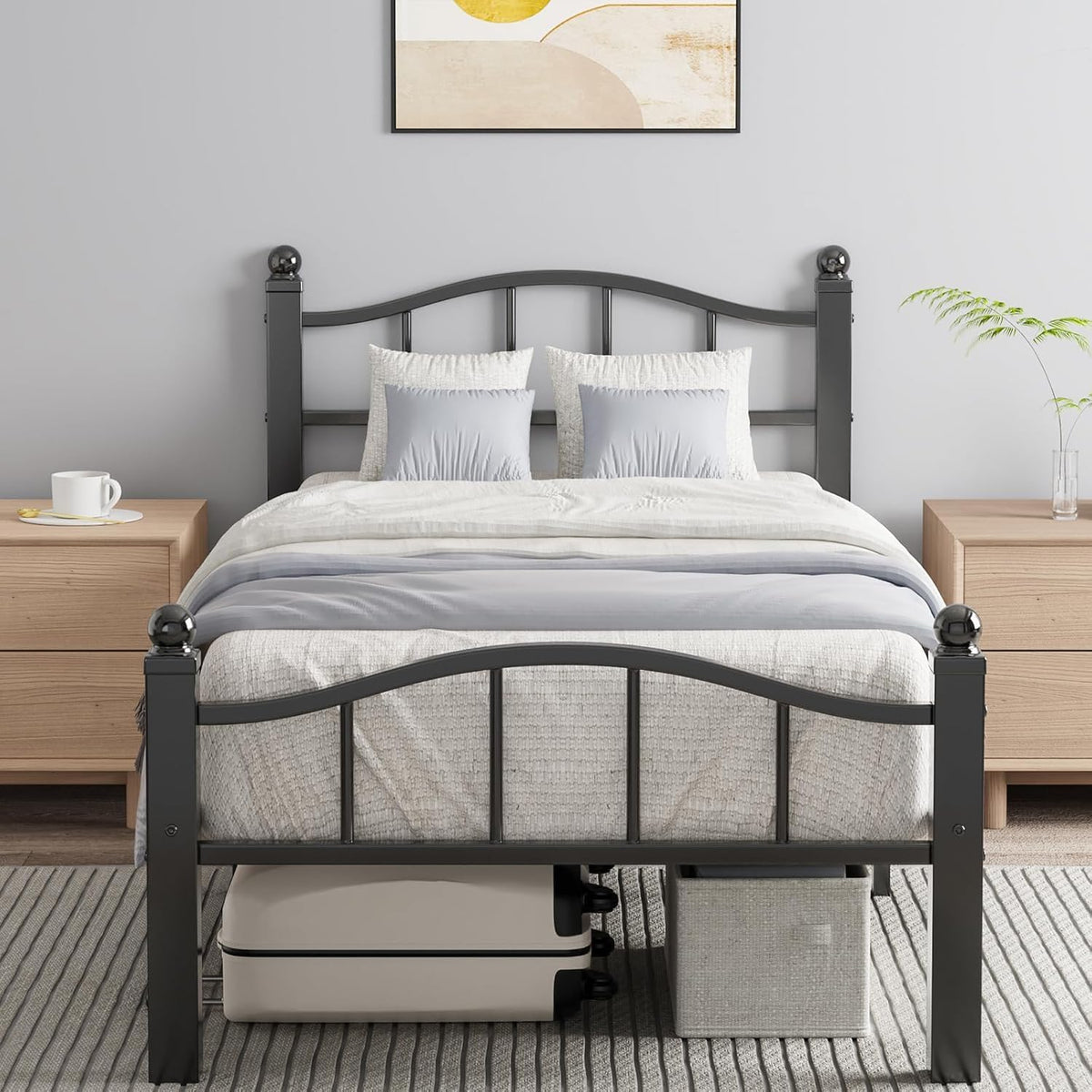 Blbeed Twin XL bed frame with noise-free design offering peaceful sleep and reliable support.