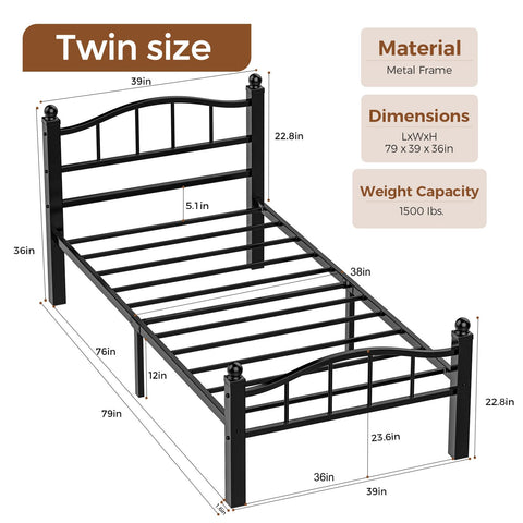 Blbeed twin bed frame with underbed storage clears closet space