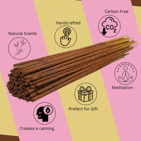 Bless International handmade incense sticks closeup showing artisanal texture