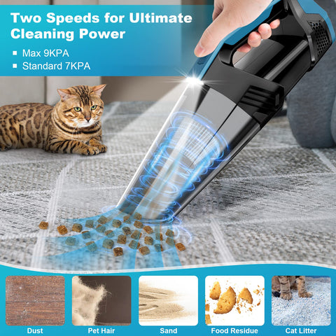 Blestan cordless car vacuum delivers strong suction for fast debris pickup
