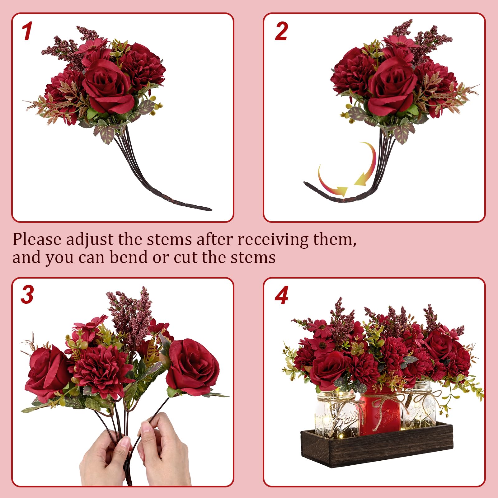 BLEUM CADE dining room centerpiece set on a stylish table