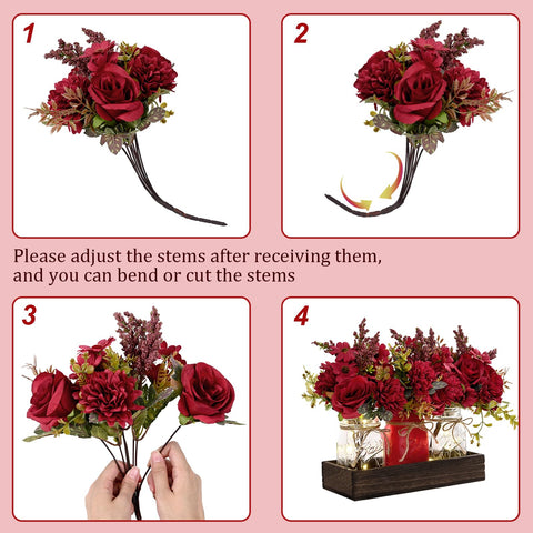 BLEUM CADE dining room centerpiece set on a stylish table