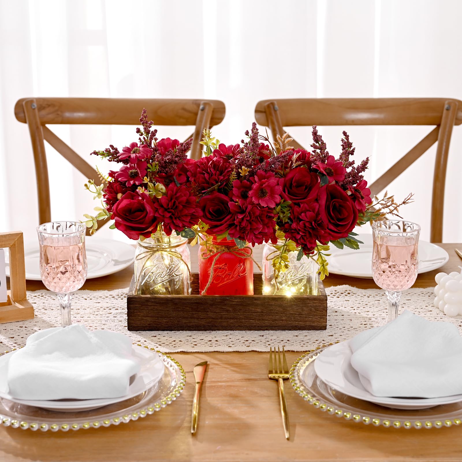 BLEUM CADE wood tray display elevating the centerpiece