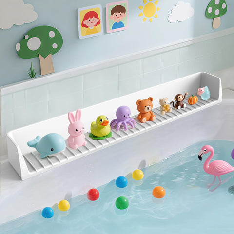 Blgiont Bathtub Splash Guard PlayPad side view showing compact edge barrier