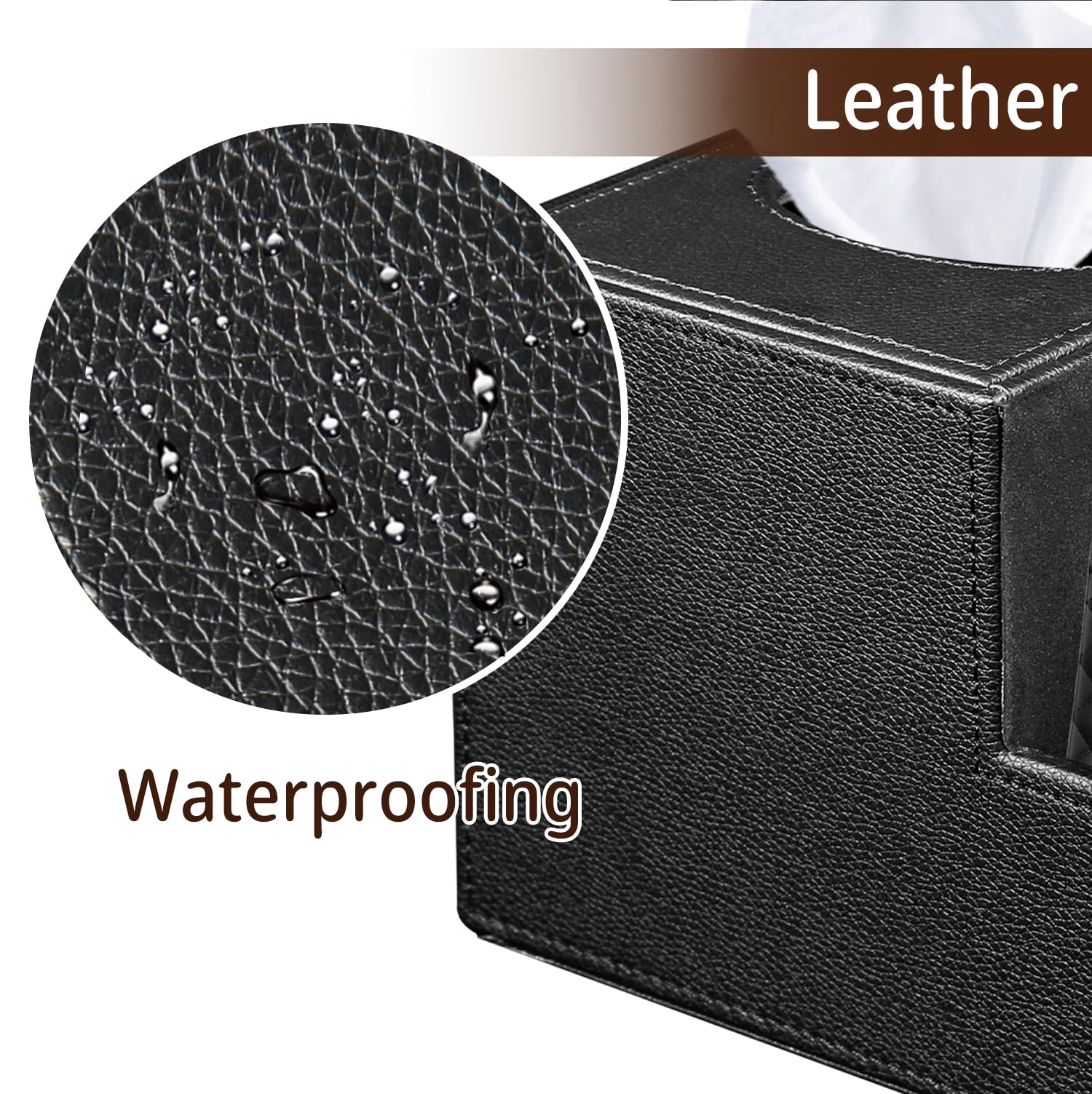 BLIENCE PU leather with embossed texture adds style