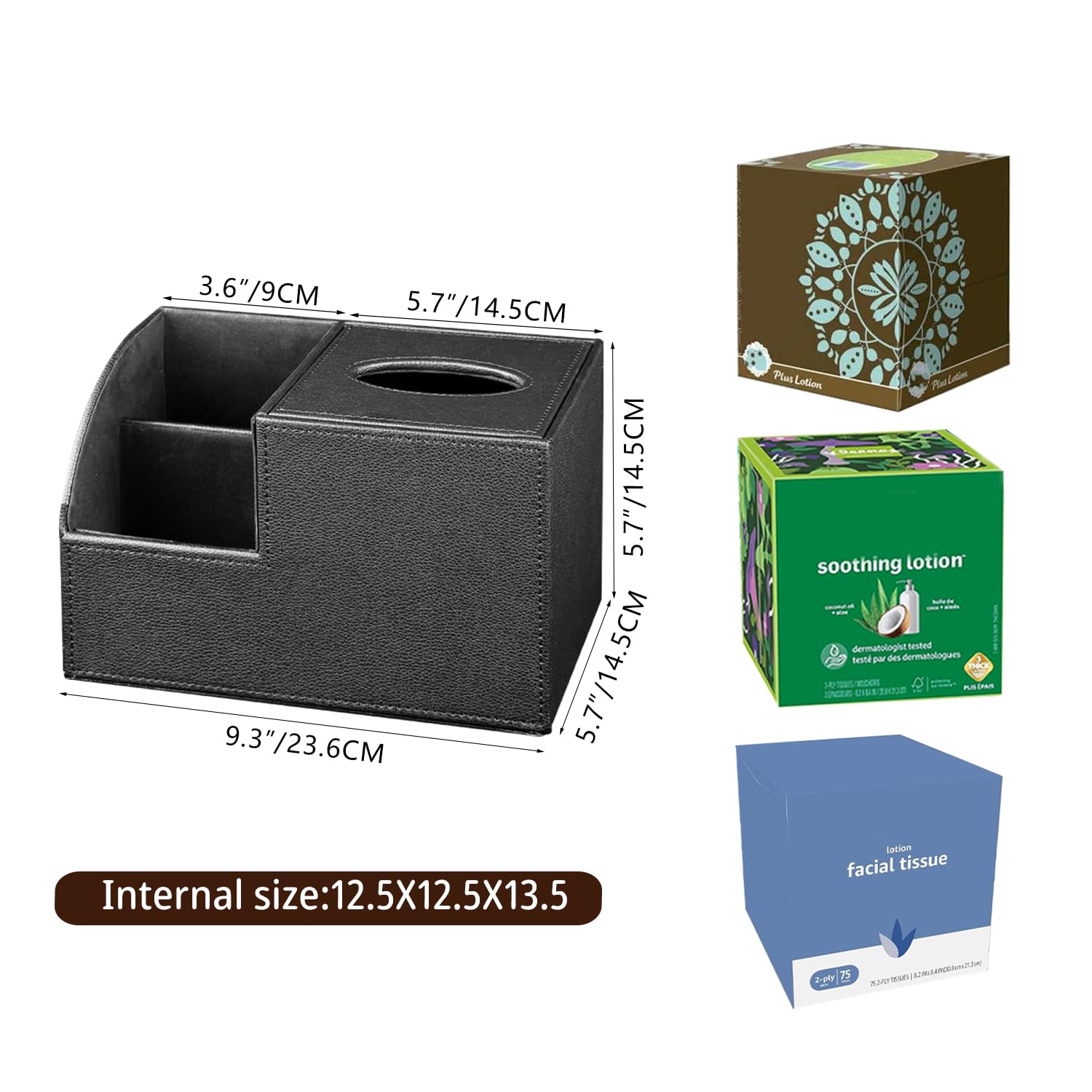 BLIENCE cover with storage compartments for remotes, glasses, and phones