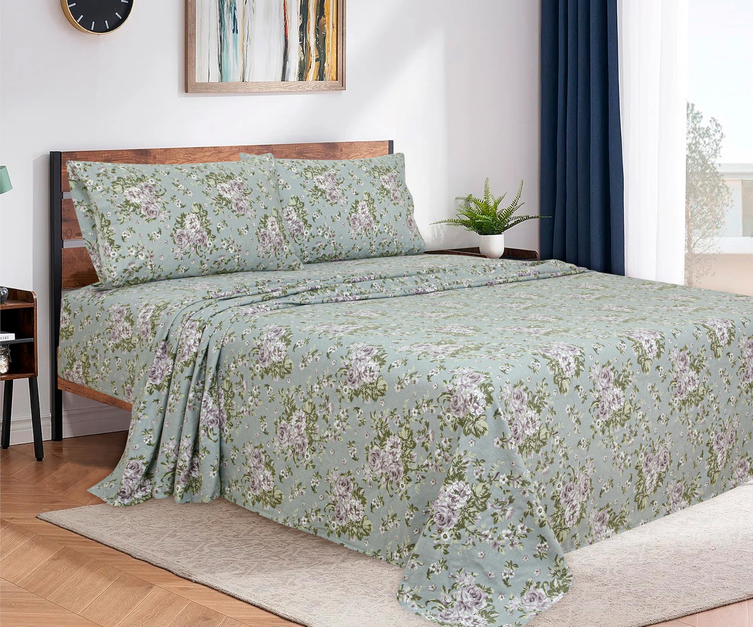 Bliss Casa Blossom fitted sheet with 16-inch pocket stays snug.