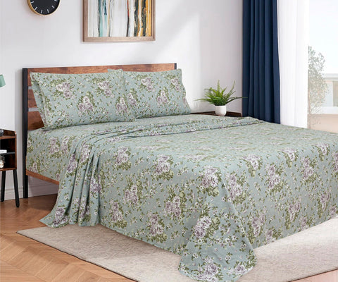 Bliss Casa Blossom fitted sheet with 16-inch pocket stays snug.