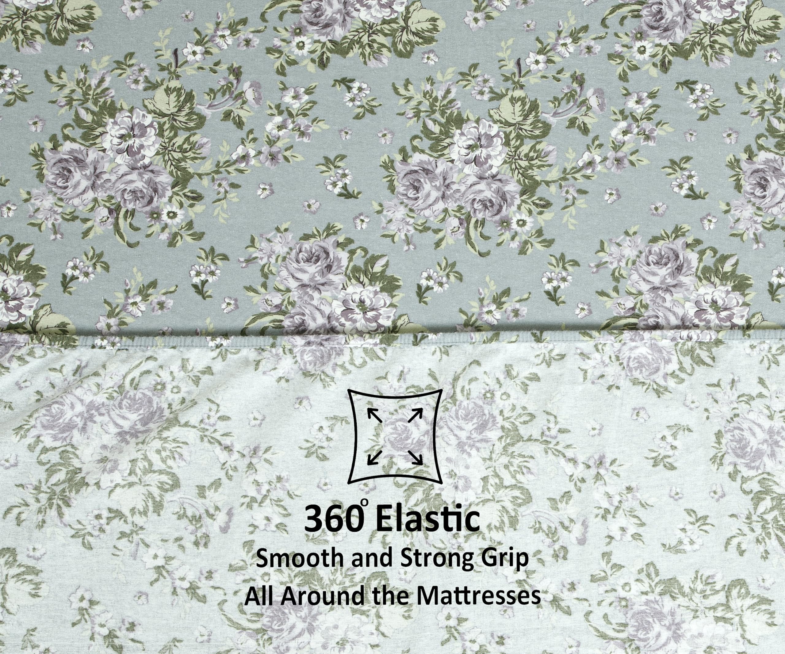 Bliss Casa Blossom wrinkle-resistant finish keeps sheets neat.