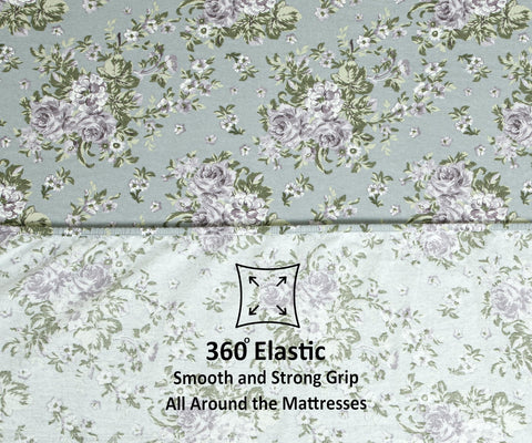 Bliss Casa Blossom wrinkle-resistant finish keeps sheets neat.
