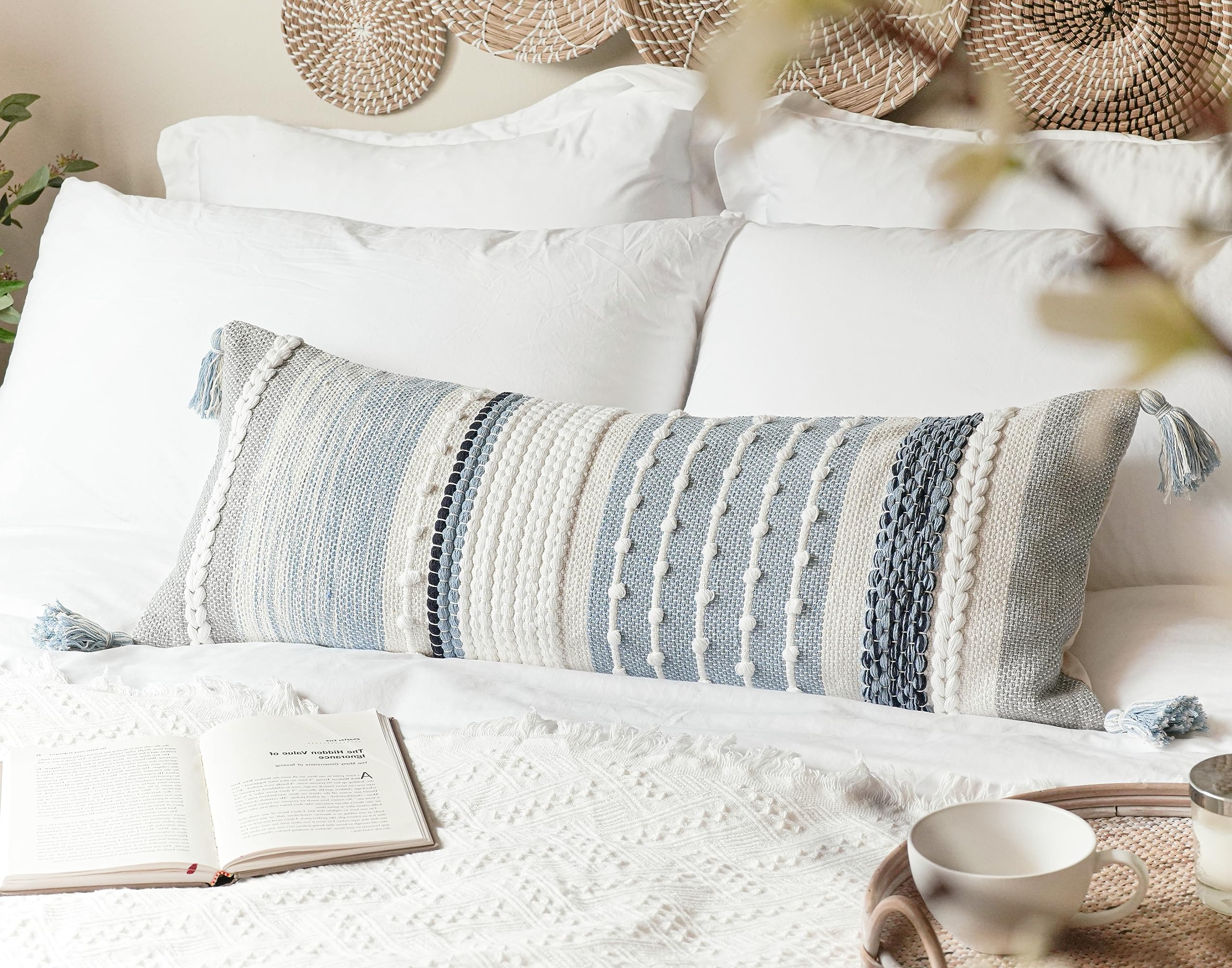 BlissBlush Handmade artisan pillow cover adds artisanal charm