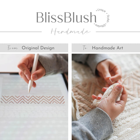 BlissBlush textured weave closeup highlights tactile detail for cozy seating.