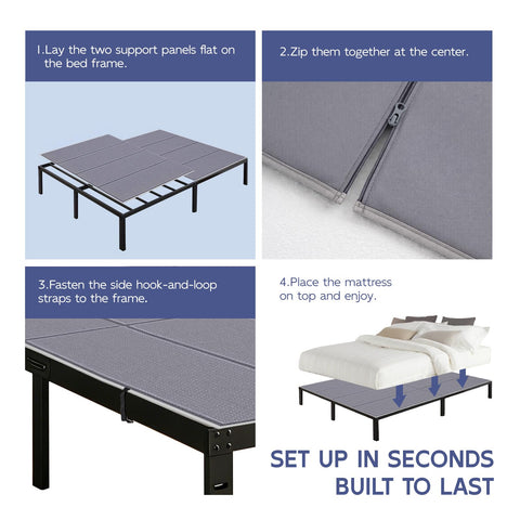 BlissBoard bunkie board moisture-resistant wrap boosts durability and cleanliness.