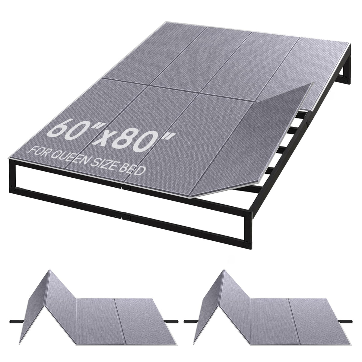 BlissBoard bunkie board queen setup provides stable sleep with reduced mattress shift.