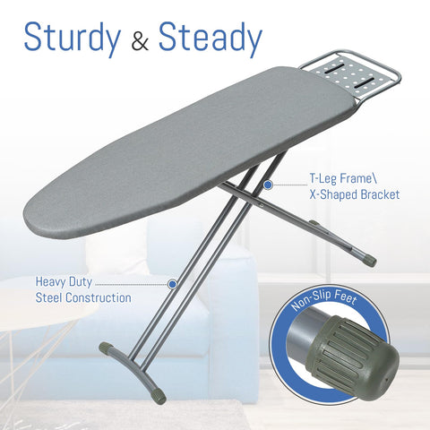 BlissBoard iron rest area keeps hot iron safely rested during sessions