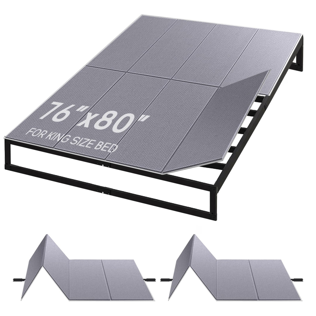 BlissBoard king-size bunkie board top view for stable mattress support.