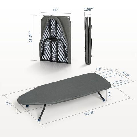 BlissBoard smooth seam-free ironing surface for even heat distribution.