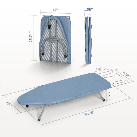 BlissBoard iron holder keeps iron safely within reach.