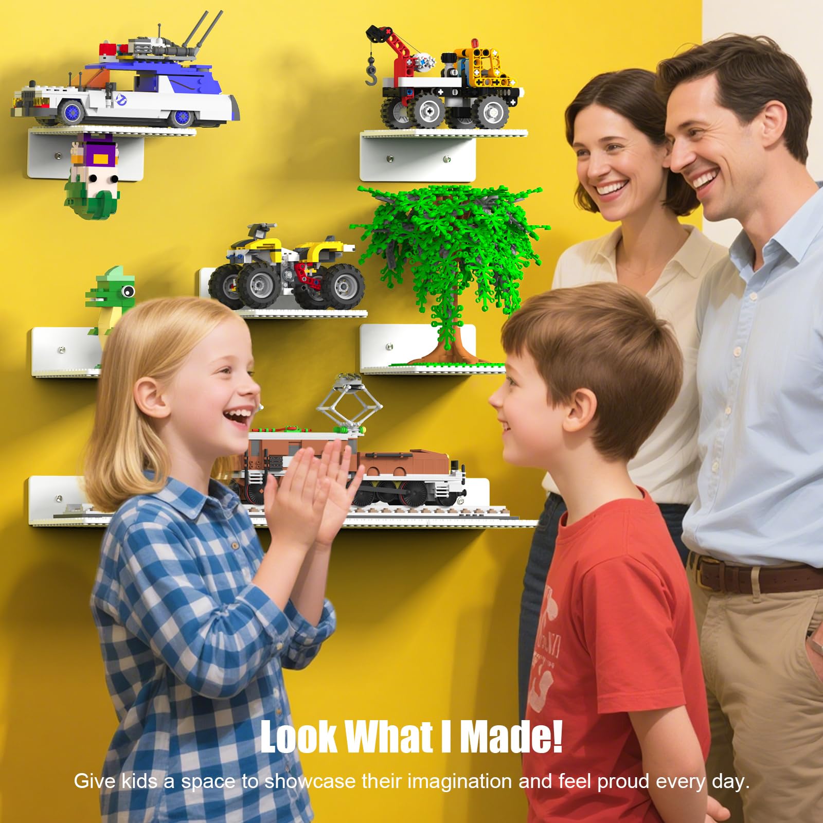 Versatile BlissBox wall decor and display solution for bedrooms or playrooms.