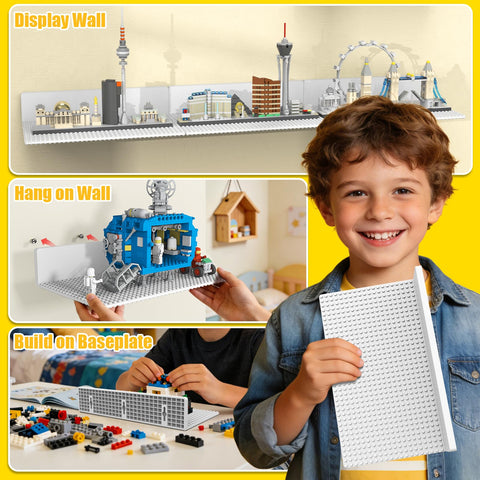 BlissBox ABS material shelf with rounded edges provides safe brick viewing.