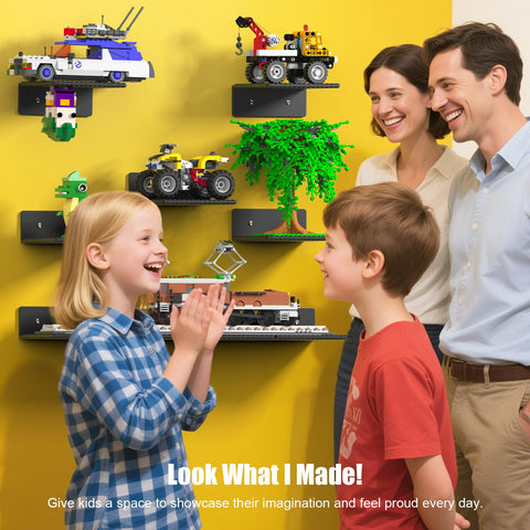 BlissBox display solution keeps bricks tidy and proudly showcased.