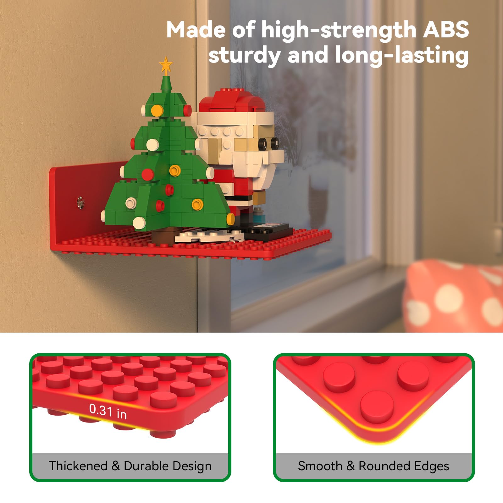BlissBox multicolor shelves brighten room decor and brick collections