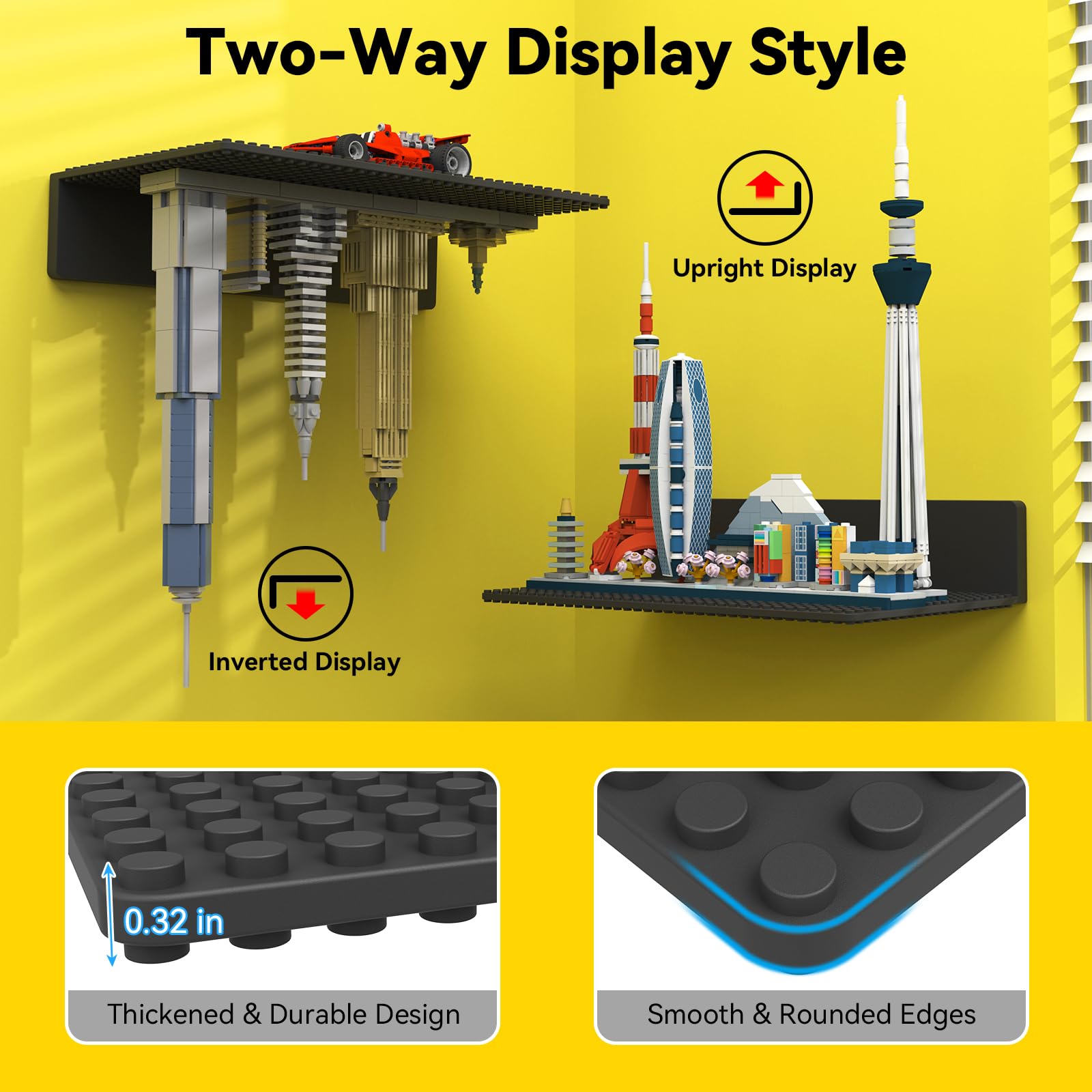 BlissBox rounded edges ensure safe handling of bricks.
