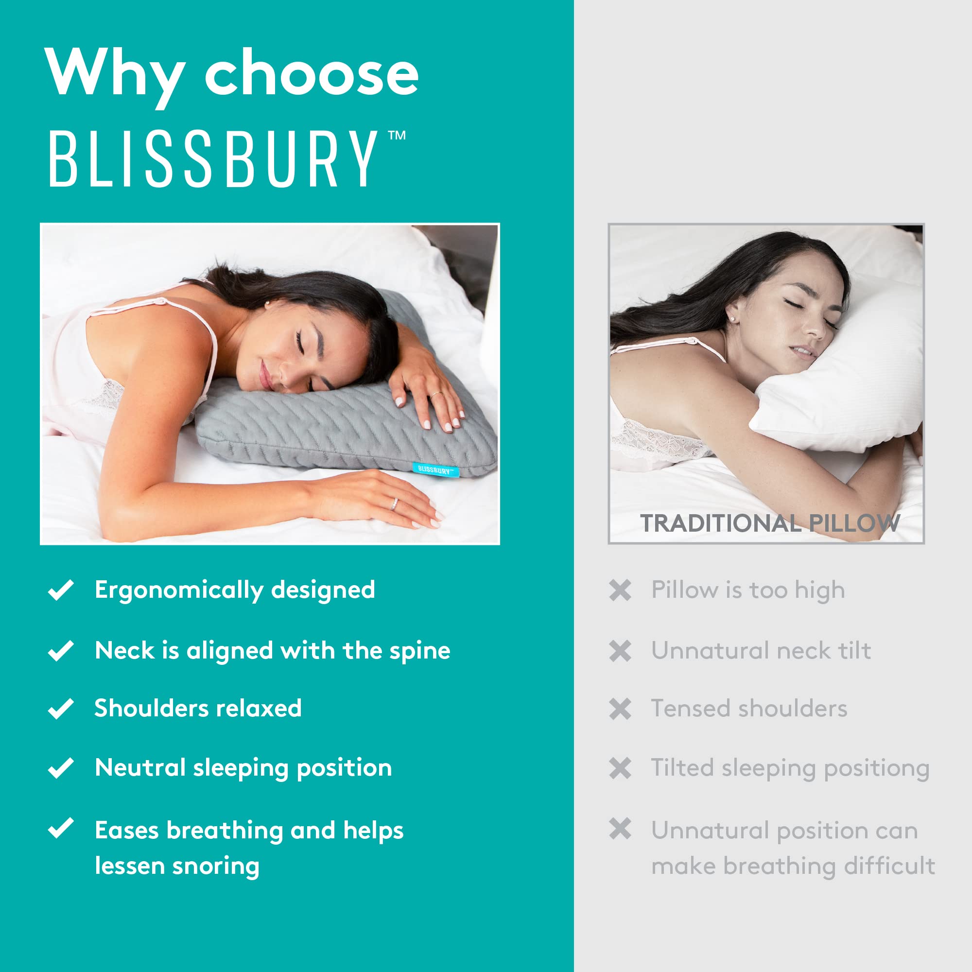 BLISSBURY all-season pillow case for year-round comfort